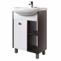 Тумба Mixline Боско-60 белая/венге под умывальник Арго-60