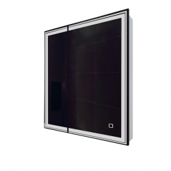 Зеркальный шкаф Mixline Мелис 700*800 2 створки праый, сенсорный выключатель, светодиодная подсветка