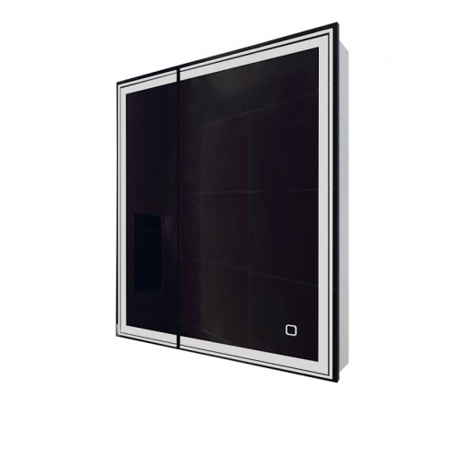 Зеркальный шкаф Mixline Мелис 700*800 2 створки праый, сенсорный выключатель, светодиодная подсветка купить в интернет магазине Санрай73