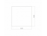 Зеркало Mixline Квадрат 530*530 (ШВ) б/полки с фацетом