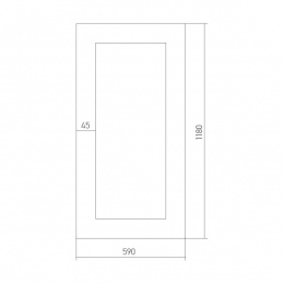 Зеркало Mixline Медальон 60*120