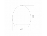 Зеркало Mixline Уют 490*580 с полкой