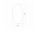 Зеркало Mixline Овал 350*630 (ШВ)