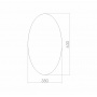 Зеркало Mixline Овал 350*630 (ШВ)