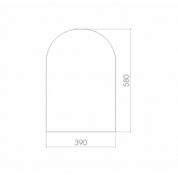 Зеркало Mixline Арка 390*580 (ШВ) б/полки