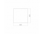Зеркало Mixline квадрат 400*400 (ШВ) б/полки