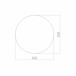 Зеркало Mixline Круглое 500