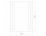 Зеркало Mixline Танго 600*800 с подсветкой и фацетом