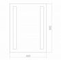 Зеркало Mixline Танго 600*800 с подсветкой и фацетом