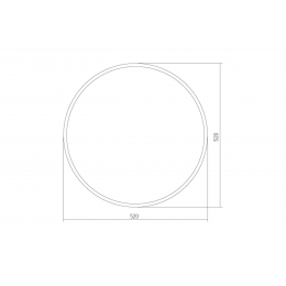 Зеркало Mixline Ринг D520 с фацетом