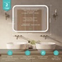 Зеркало Mixline Стив-2 915*685 сенсорный выключатель, светодиодная подсветка+ подогрев