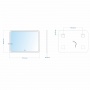 Зеркало Mixline Стив-2 915*685 сенсорный выключатель, светодиодная подсветка+ подогрев
