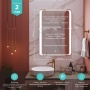 Зеркало Mixline Валерия 600*800 сенсорный выключатель, светодиодная подсветка
