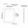 Зеркало Mixline Олбия 600*800 (ШВ) светодиодная подсветка