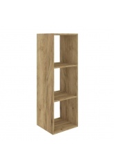 Стеллаж Mixline 368х1072х330 дуб табачный, 3 ячейки, ЛДСП