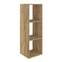 Стеллаж Mixline 368х1072х330 дуб табачный, 3 ячейки, ЛДСП