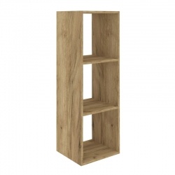 Стеллаж Mixline 368х1072х330 дуб табачный, 3 ячейки, ЛДСП