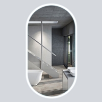 Зеркало Vincea LED VLM-2K120 600х1200 овальное new