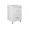 Тумба для ванной Mixline Стив-60 напольная 2-ящика белая под умывальник  Fest-60