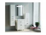 Тумба для ванной Mixline Стив-60 напольная 2-ящика белая под умывальник  Fest-60