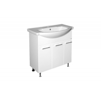Тумба для ванной Mixline Вега-75 под умывальник Элеганс-75 (ПВХ)