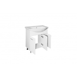 Тумба для ванной Mixline Вега-75 под умывальник Элеганс-75 (ПВХ)