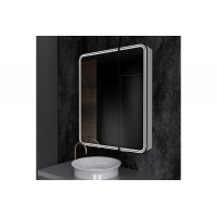 Зеркальный шкаф Mixline Адриана 700*800 (ШВ)2 створки, левый, сенсорный выкл, светодиодная подсветка