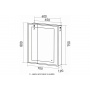 Зеркальный шкаф Mixline Минио 700*800 (ШВ) 2 створки, правый, сенсорный выкл, светодиодная подсветка