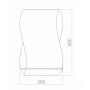Зеркало Mixline Домино 395х600 с полкой