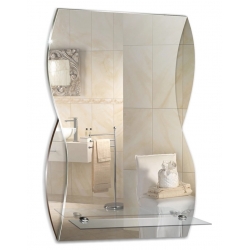 Зеркало Mixline Домино 395х600 с полкой