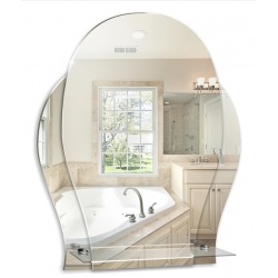 Зеркало Mixline Медео 470х575 с полкой