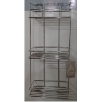 Полка прямая 3-х 25см Elite из нержавеющей стали SK25-3