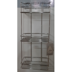 Полка прямая 3-х 25см Elite из нержавеющей стали SK25-3