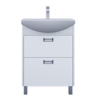 Тумба АКВАТОН БЕККА 60 Белый/Дуб Сомермет под раковину Балтика 60