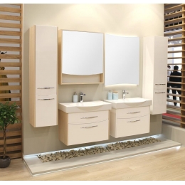 Зеркало-шкаф АКВАТОН Инфинити 76 Ясень Коимбра