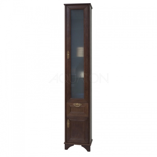 Шкаф - колонна Aquaton Идель правый дуб шоколадный 1A198003IDM8R купить в интернет магазине Санрай73