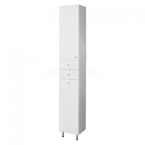Шкаф - колонна Aquaton Минима М с бельевой корзиной левая белый 1A132303MN01L купить в интернет магазине Санрай73