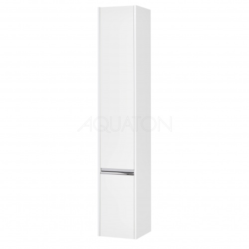 Шкаф - колонна Aquaton Капри левый белый глянец 1A230503KP01L купить в интернет магазине Санрай73