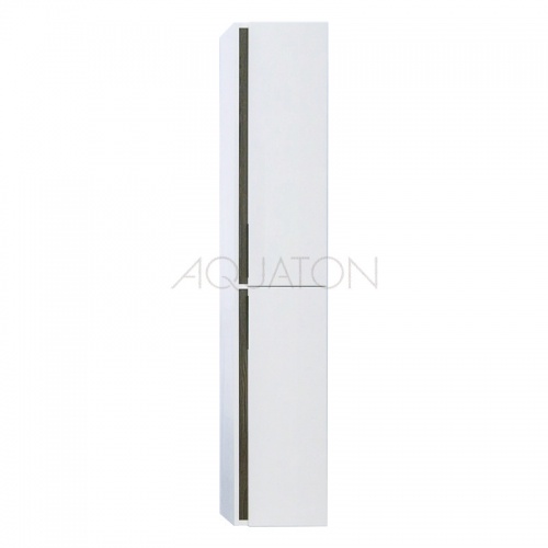 Шкаф - колонна Aquaton Рене белый, грецкий орех 1A222003NRC80 купить в интернет магазине Санрай73