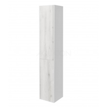 Шкаф - колонна Aquaton Сакура левая ольха наварра, белый глянец 1A219903SKW8L