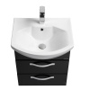 Тумба АКВАТОН Ария 50М черная под умывальник Смайл 50