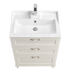 Тумба АКВАТОН Леон 65 Н дуб белый, под раковину Фабиа 65