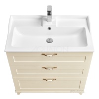 Тумба АКВАТОН Леон 80 Н дуб бежевый, под раковину Фабиа 80