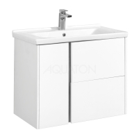 Тумба АКВАТОН Стоун 80 белый, под Миранда-80