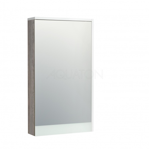 Зеркальный шкаф Aquaton Эмма белый, дуб наварра 1A221802EAD80 купить в интернет магазине Санрай73