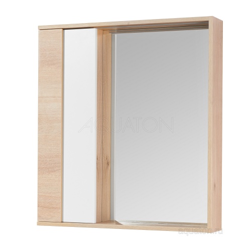 Зеркальный шкаф Aquaton Бостон 75 дуб эврика 1A240302BN010 купить в интернет магазине Санрай73