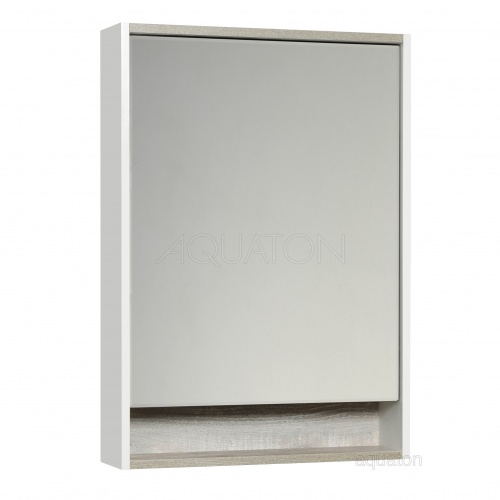 Зеркальный шкаф Aquaton Капри 60 бетон пайн 1A230302KPDA0 купить в интернет магазине Санрай73