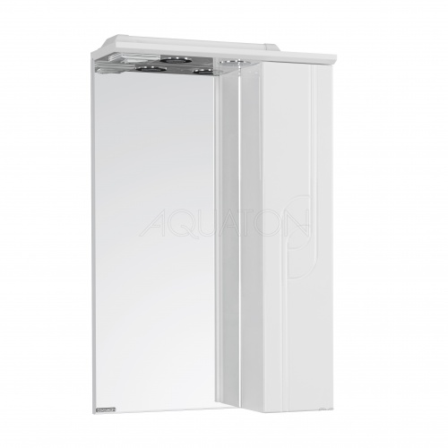Зеркальный шкаф Aquaton Панда 50 правый белый 1A007402PD01R купить в интернет магазине Санрай73