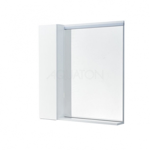 Зеркальный шкаф Aquaton Рене 80 белый, грецкий орех 1A222502NRC80 купить в интернет магазине Санрай73
