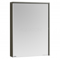 Зеркальный шкаф Aquaton Стоун 60 грецкий орех 1A231502SXC80